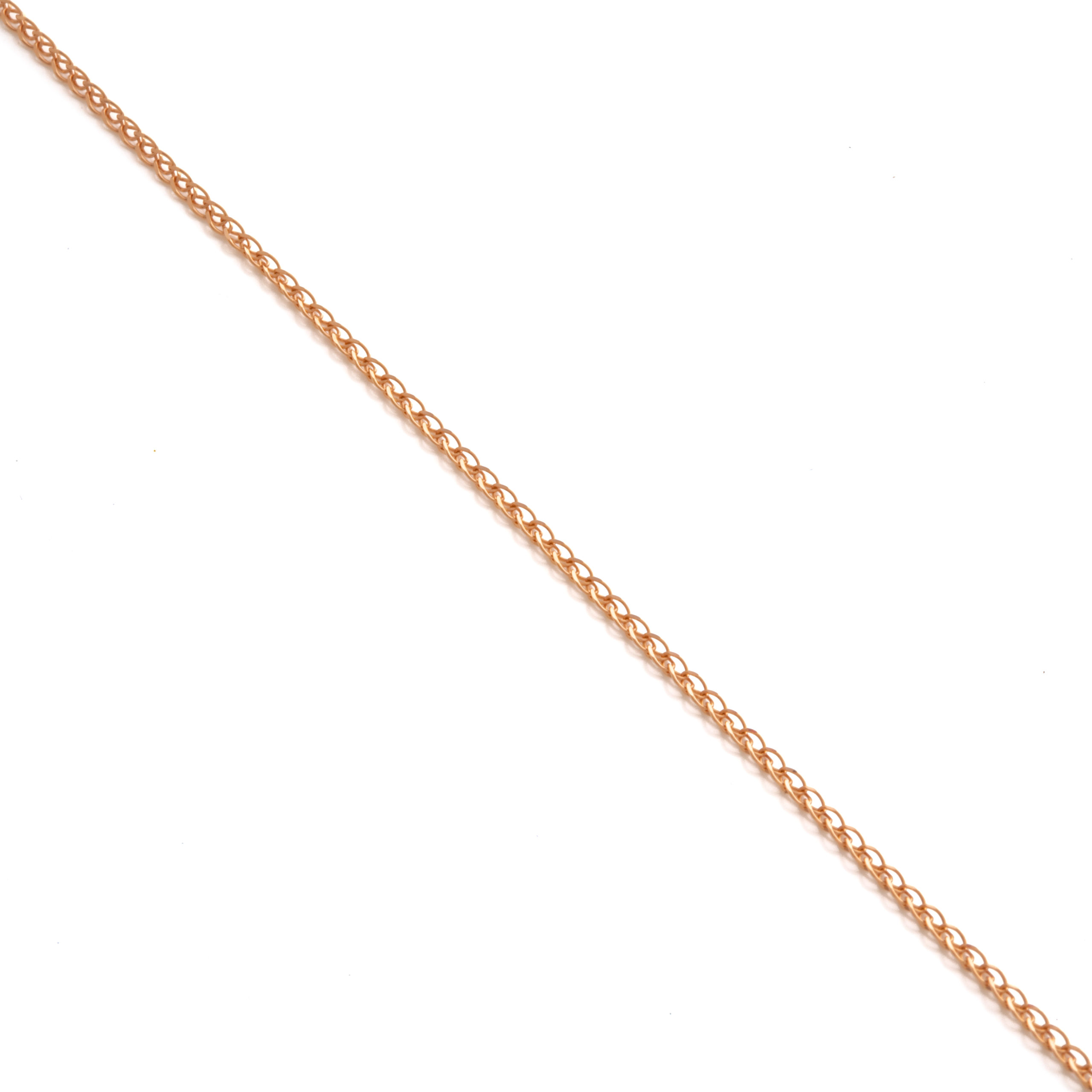Αλυσίδα Ροζ Χρυσή Κ14 Αραιή Spiga (45cm)
