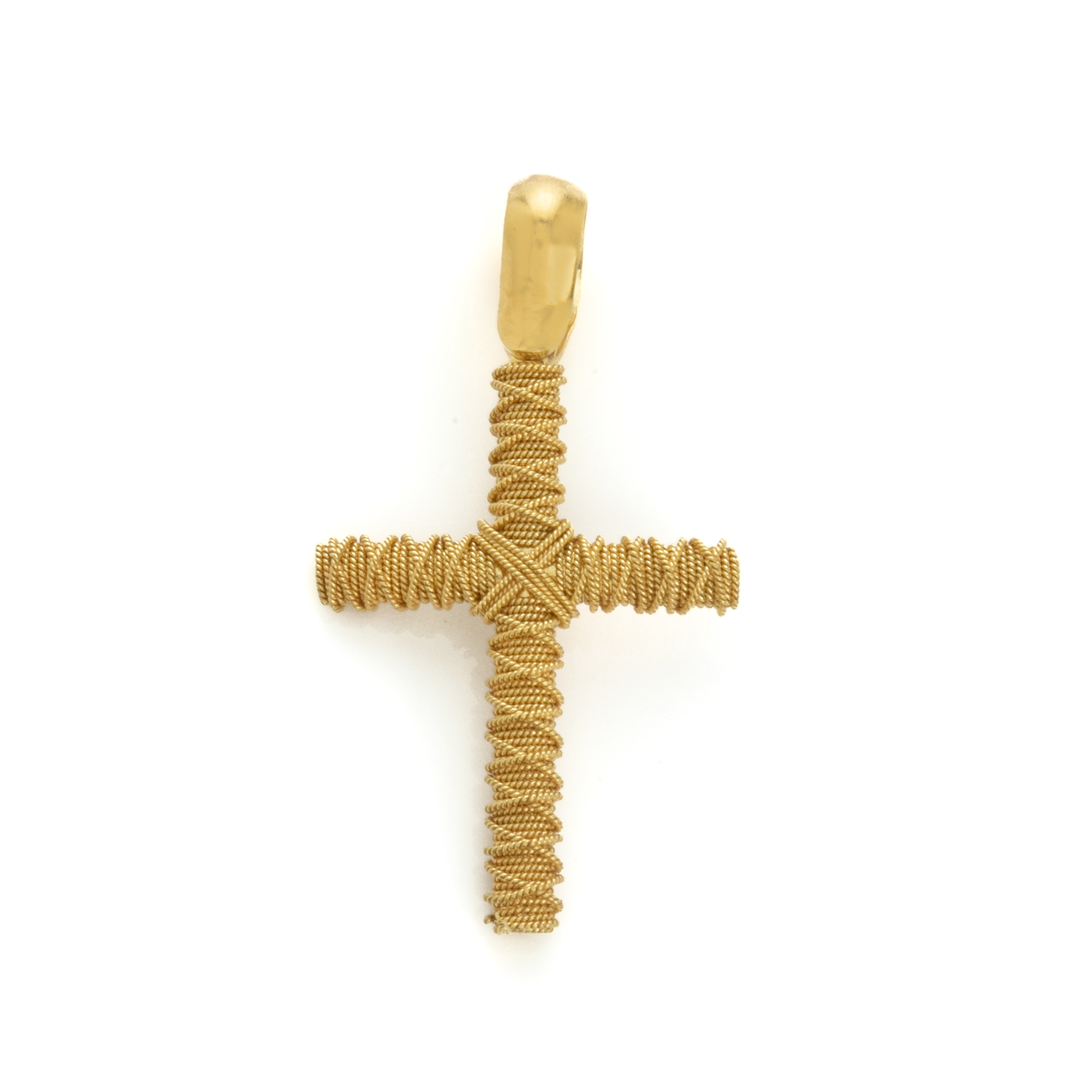 Σταυρός Χρυσός με Ίνες (090393)