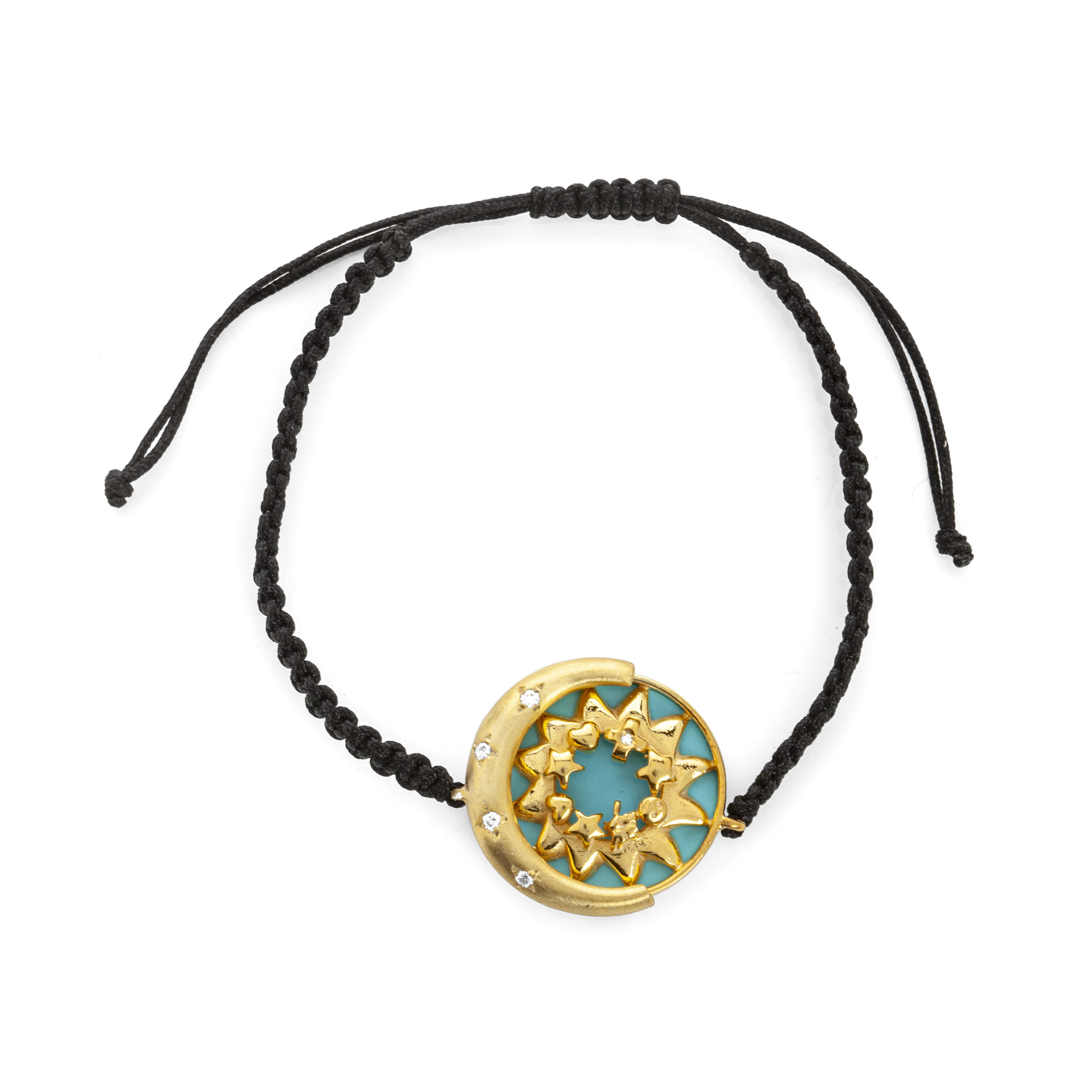 Summer Edition Eclipse 2023-Turquoise Gold Plated Bracelet