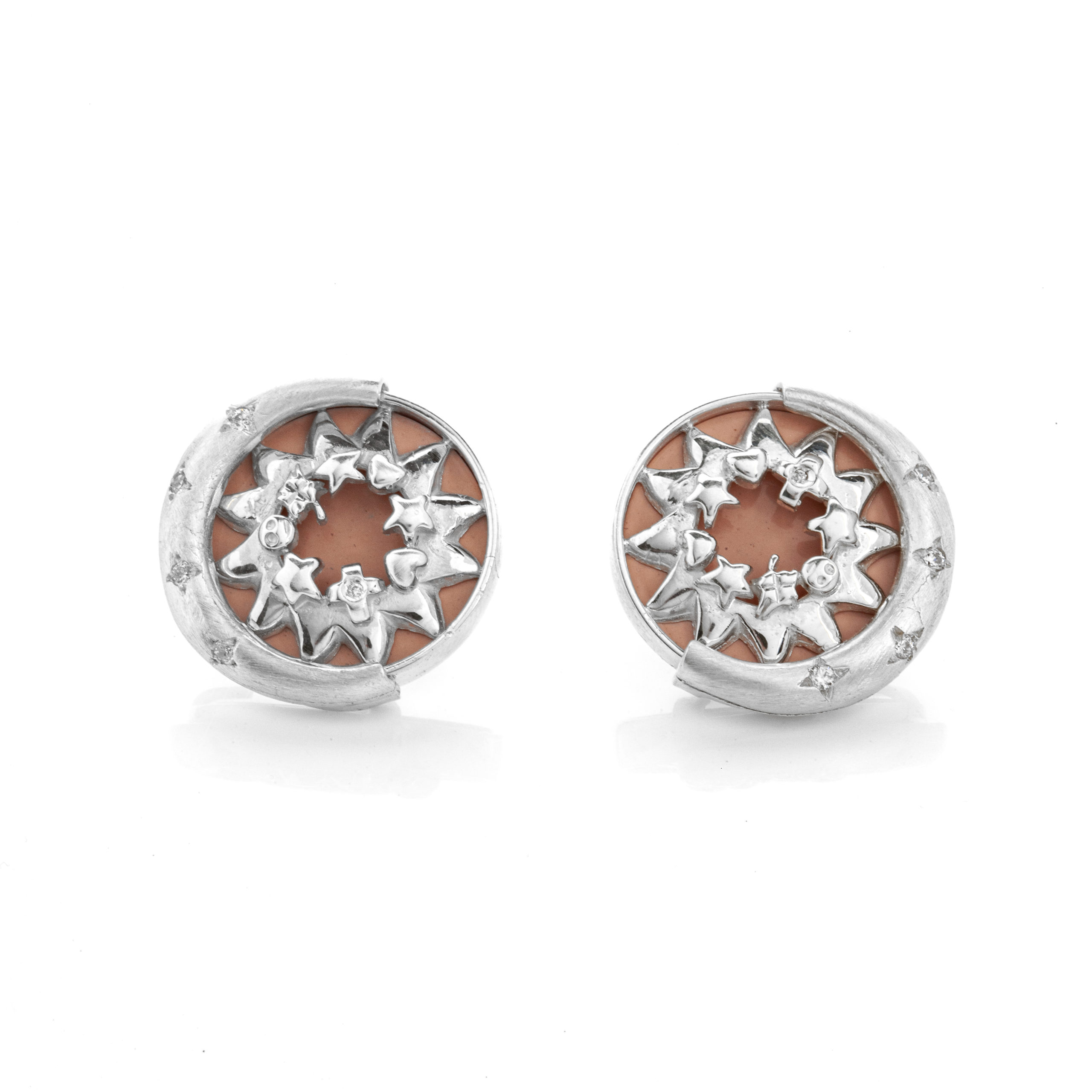 Summer Edition Eclipse 2023-Silver Coral Earrings